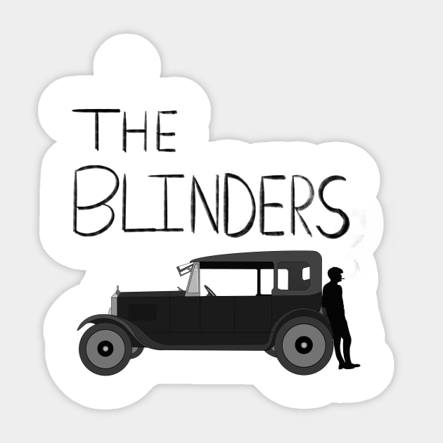 The Blinders - Old Fashioned Car (Smoking-Text) Sticker by Cool Duck's Tees